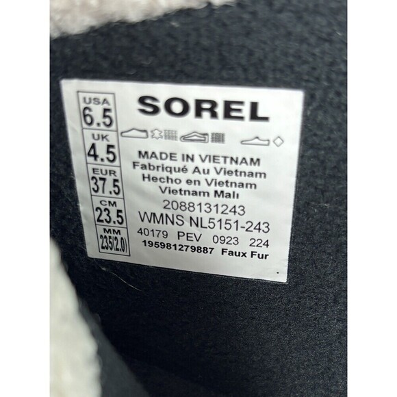 Sorel Out N About III Classic Winter Duck Boots Tan Suede Black Rubber 6.5 - Picture 7 of 9
